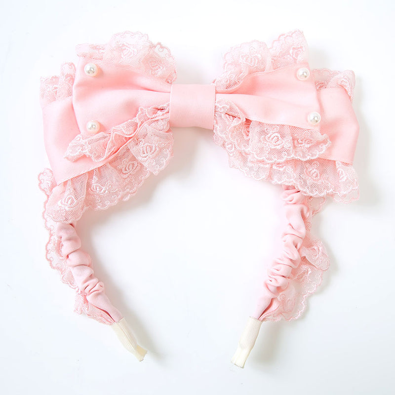 BABY レースリボンカチューシャ ピンク BABY,THE STARS SHINE BRIGHT