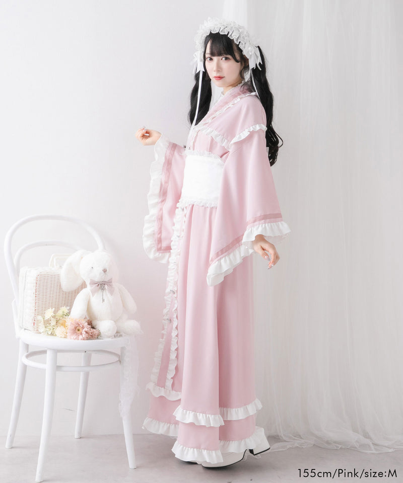 フリルリボンティアード浴衣 – レディースファッション通販の夢展望