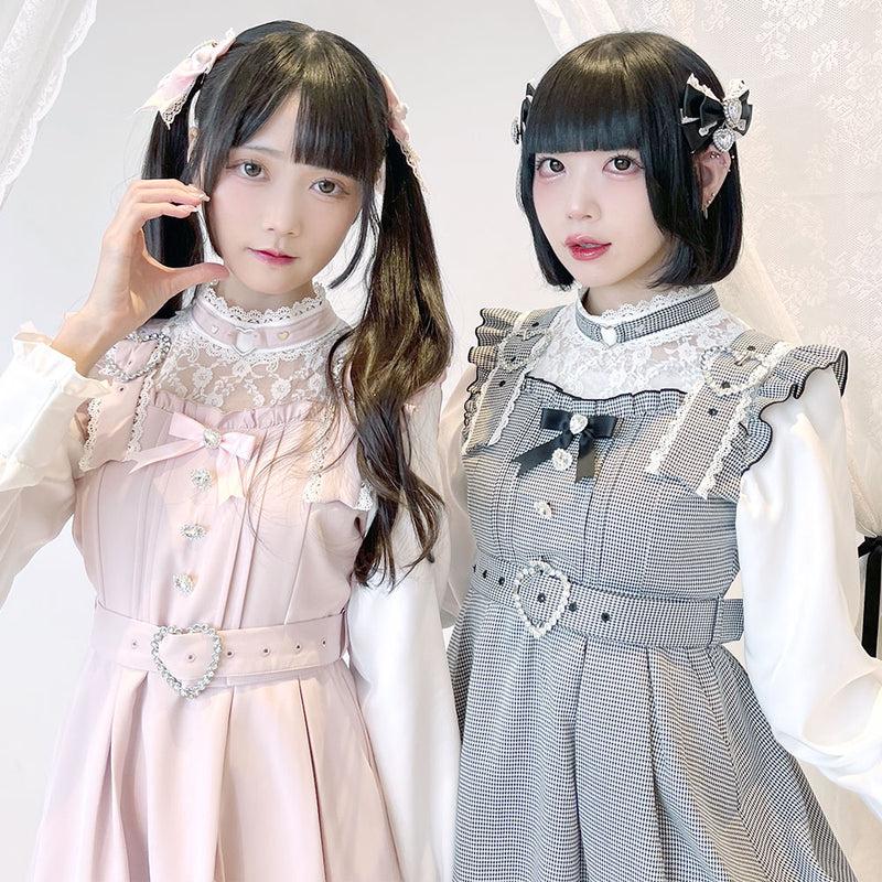 ハートチョーカーベルトレースワンピース – レディースファッション