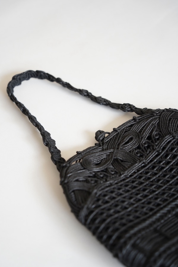 Mame Kurogouchi（3泊4日） Cord Embroidery Hanakago Mini Hand Bag