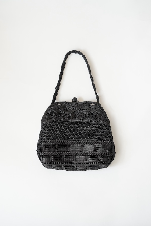 Mame Kurogouchi（3泊4日） Cord Embroidery Hanakago Mini Hand Bag