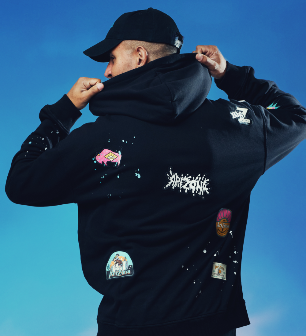 AriZona Black Paint Splatter Cotton Hoodie – DrinkAriZona