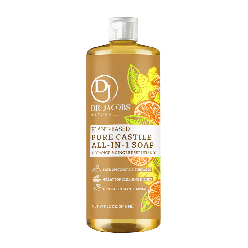 Orange & Ginger All in 1 Castile Soap - Thin Formula – Dr. Jacobs