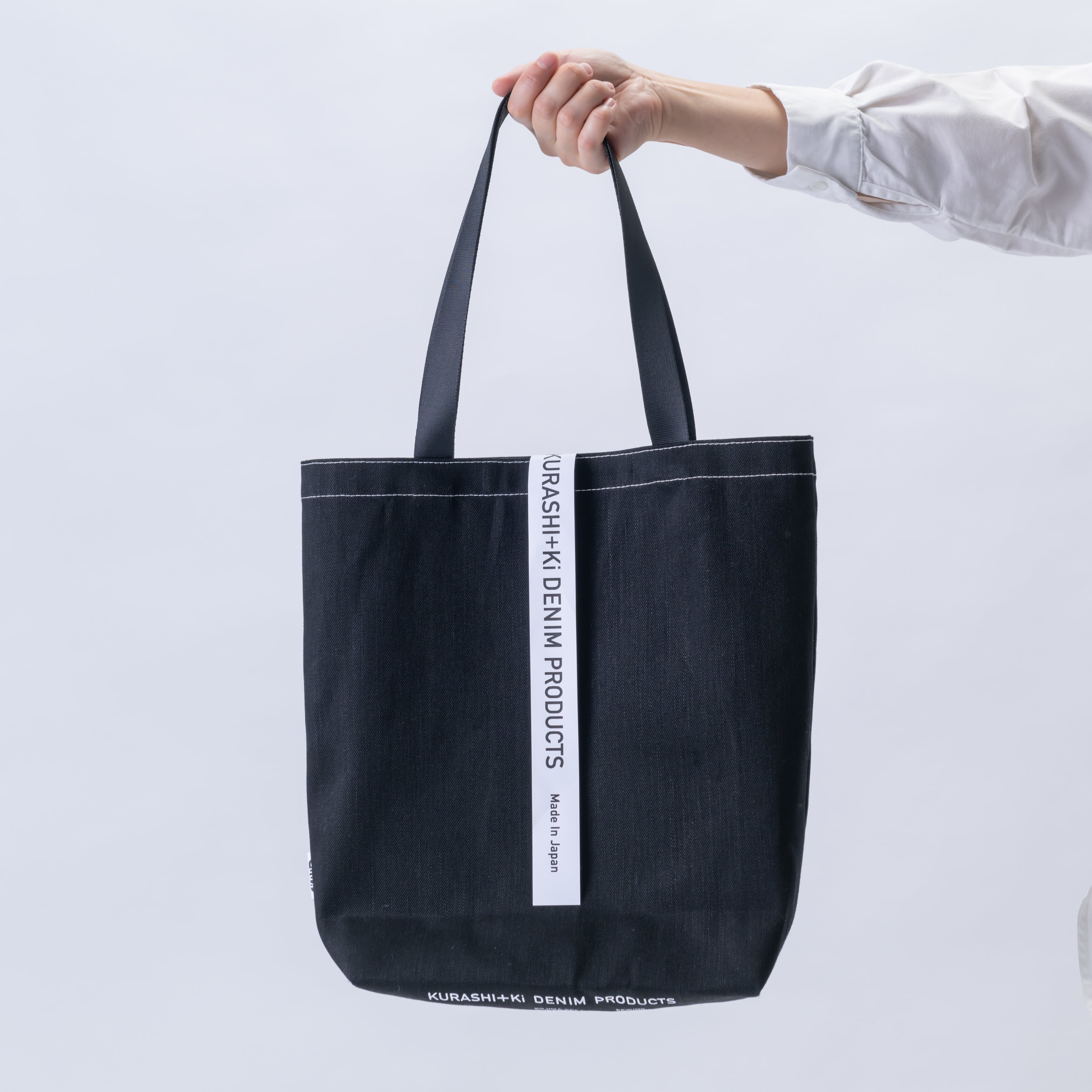 KURASHI+Ki BAG L BK（ショッピングトート・ブラック）(ブラック