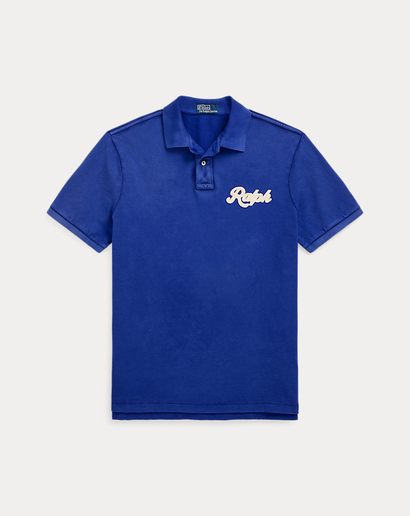 Classic Fit Mesh Graphic Polo Shirt