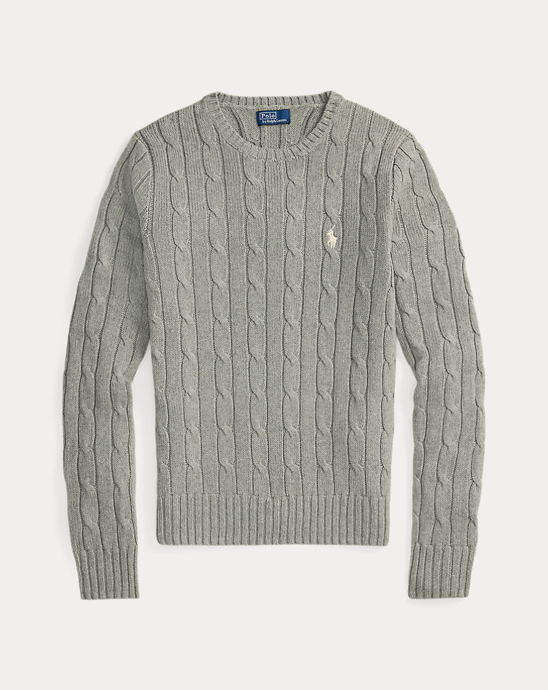 ケーブルニット コットン クルーネック セーター | ラルフ ローレン