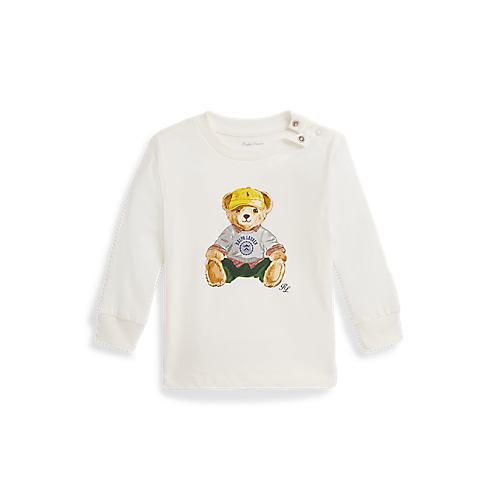 Polo Bear Fleece Baseball Jacket