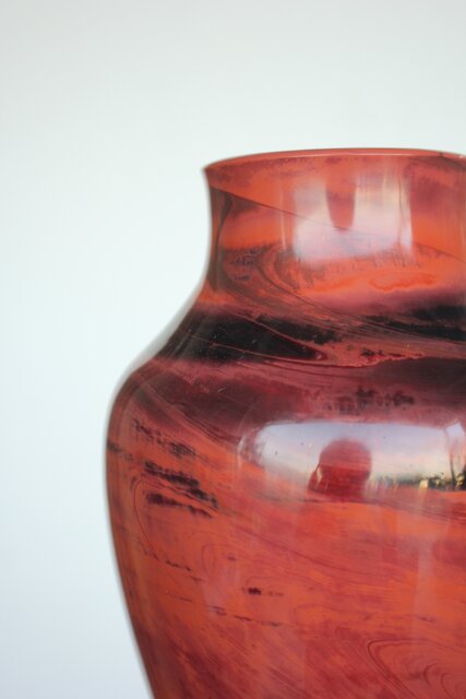 乾隆ガラス風 練上硝子花瓶 Y021｜骨董店 のびる 古美術 骨董 和風建具