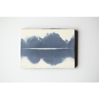 富岡 惣一郎 風景 油彩額装 4号 Z463｜骨董店 のびる 古美術 骨董 和風