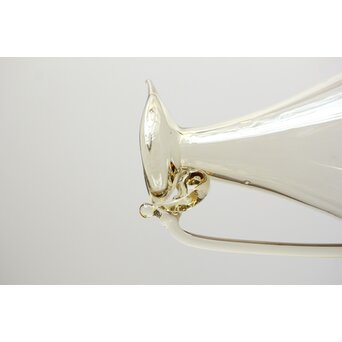 由水常雄 監修 復元正倉院ガラス白瑠璃 水瓶/水差 Y051｜骨董店 のびる