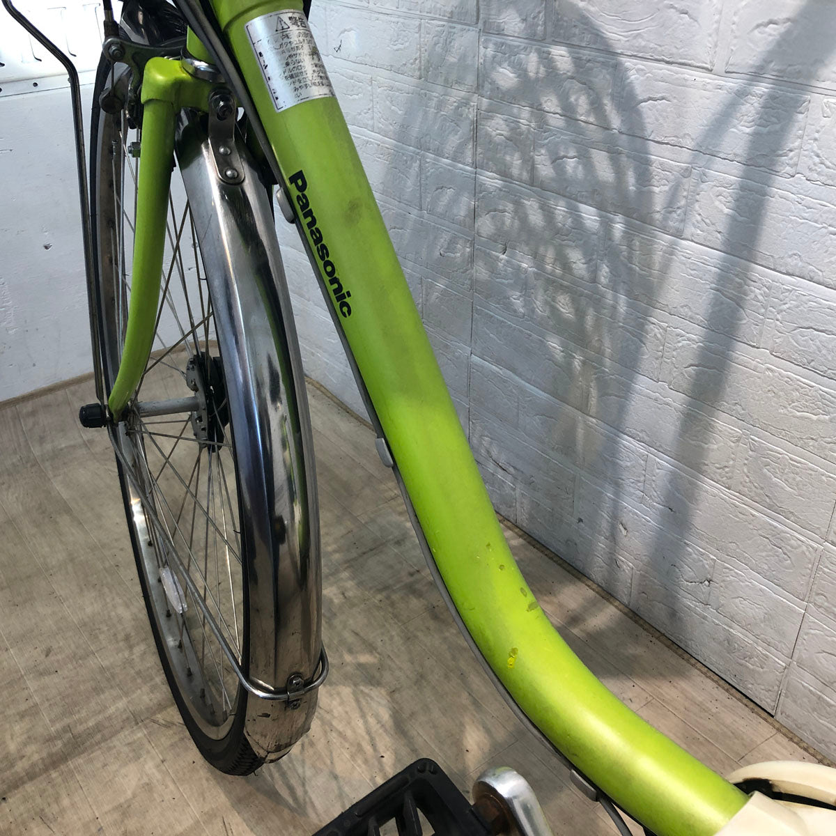 電動自転車 パナソニック ビビ DX グリーン 26インチ YU087 【中古車