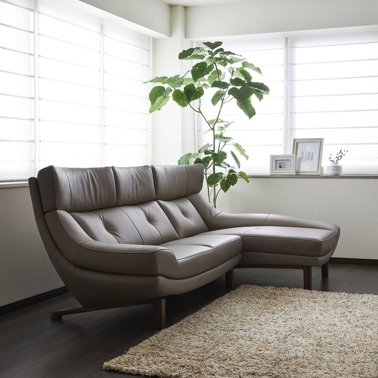 右肘シェーズロング ZU4648 グレージュ モカブラウン 通販 | 【公式