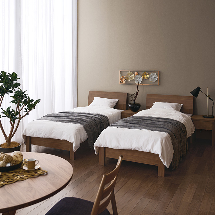 ベッドフレーム NW73 セミダブル モカブラウン通販 | 【公式】カリモク