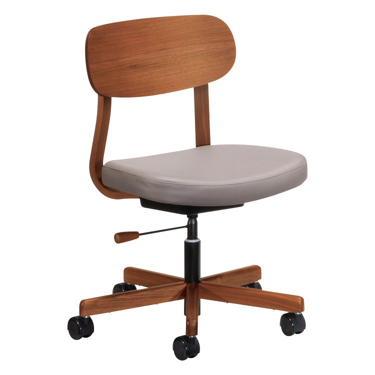 デスクチェア XW3301 グレージュ ウォールナットナチュラル 通販