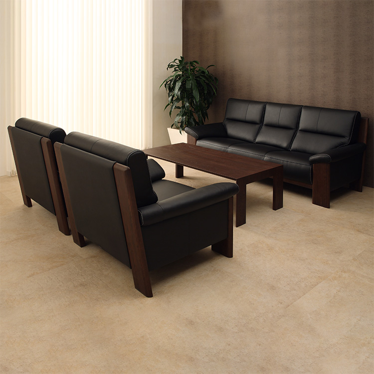 3人掛ソファ ZU4853 ビターブラウン ウォルナットナチュラル 通販