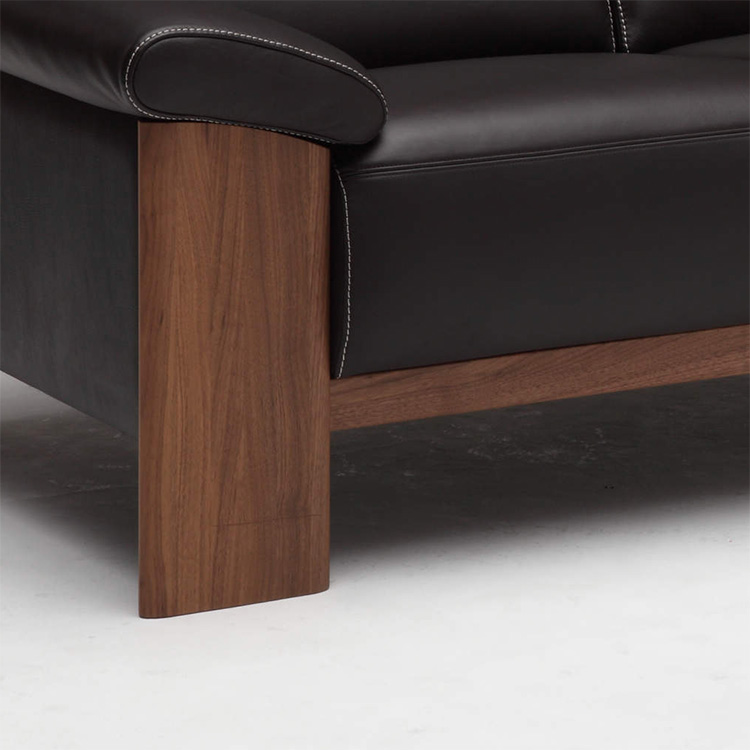 3人掛ソファ ZU4853 ビターブラウン ウォルナットナチュラル 通販