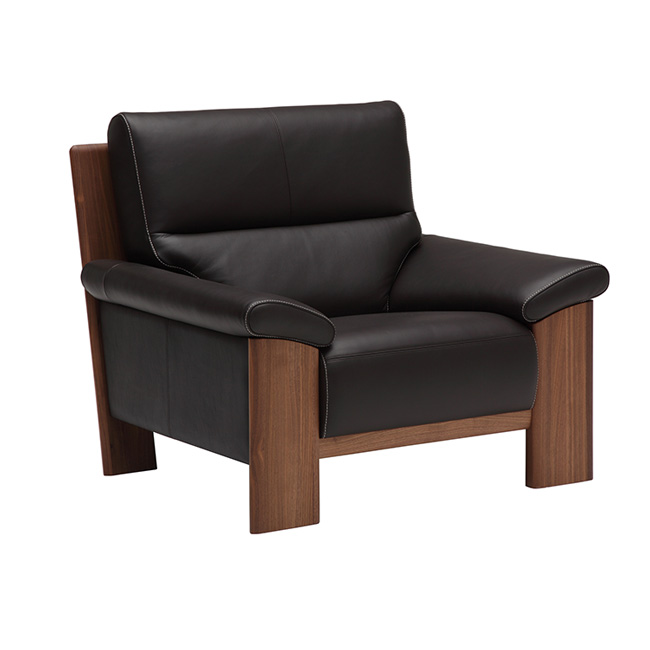 2人掛ソファ ZU4872 ビターブラウン ウォールナットナチュラル 通販