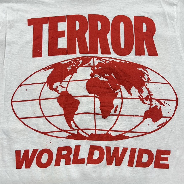 DON ROCK SILK SCREEN PRINT TEE TERROR WORLD WIDE XL｜SAFARI