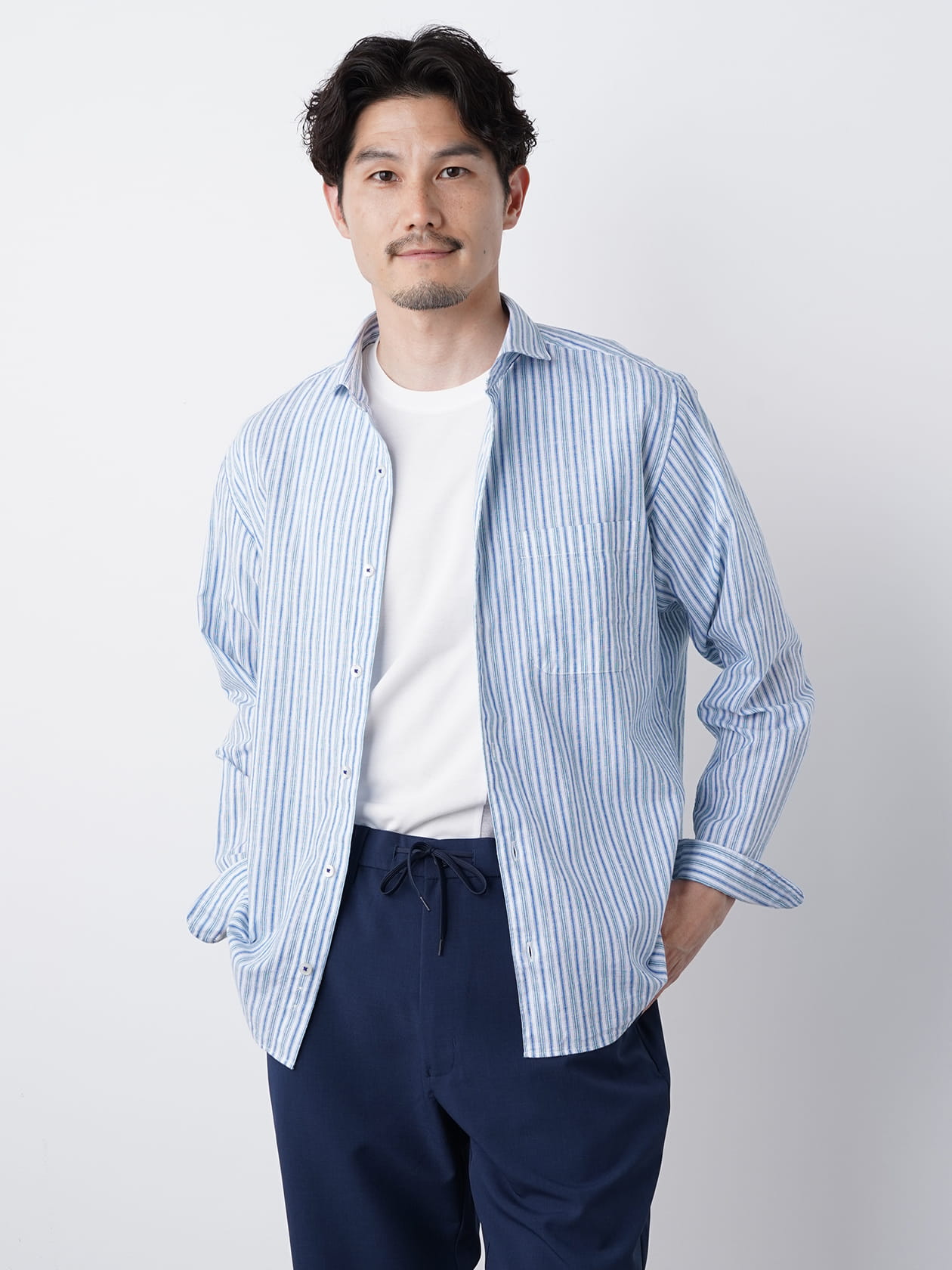 夏長マルチストライプシャツ（7202261）｜men（メンズ）｜小泉アパレル