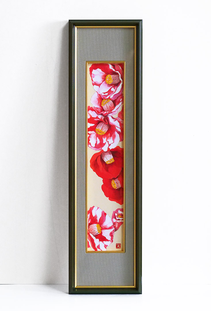 藤井美加子、【薔薇】、状態良好、日本人画家 藤井美加子、【薔薇