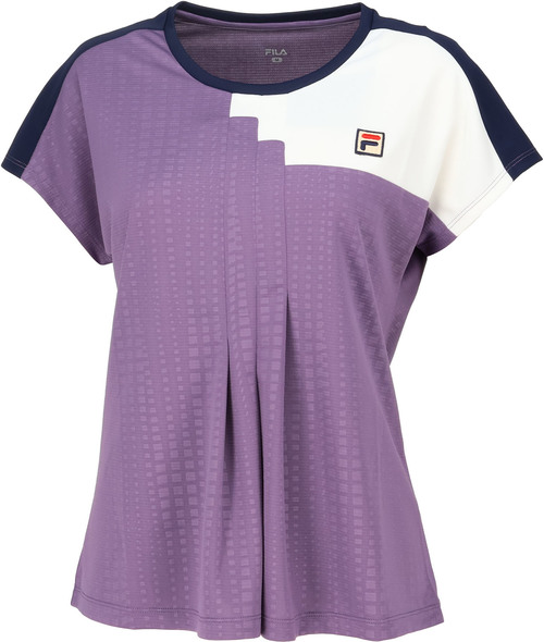 FILA テニスウェア 紫 Lサイズ上下 インナーつき FILA テニスウェア 紫