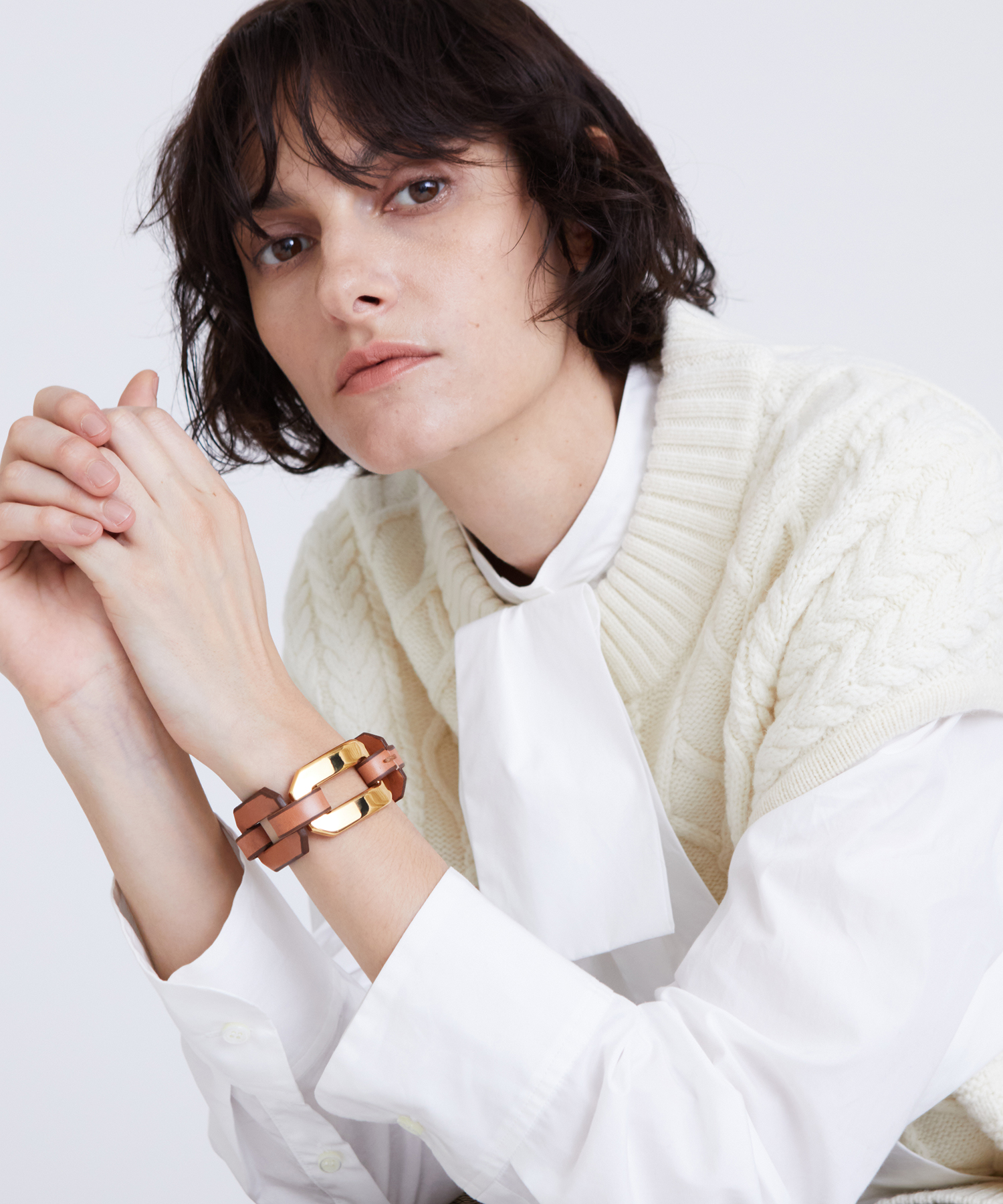 CXC/シーエックスシー】チェーンレザーバングル ｜ハウス オブ