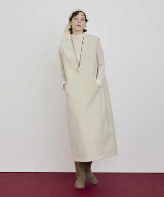 リングツイードファネルカラーコート ｜ハウス オブ ロータス＜HOUSE