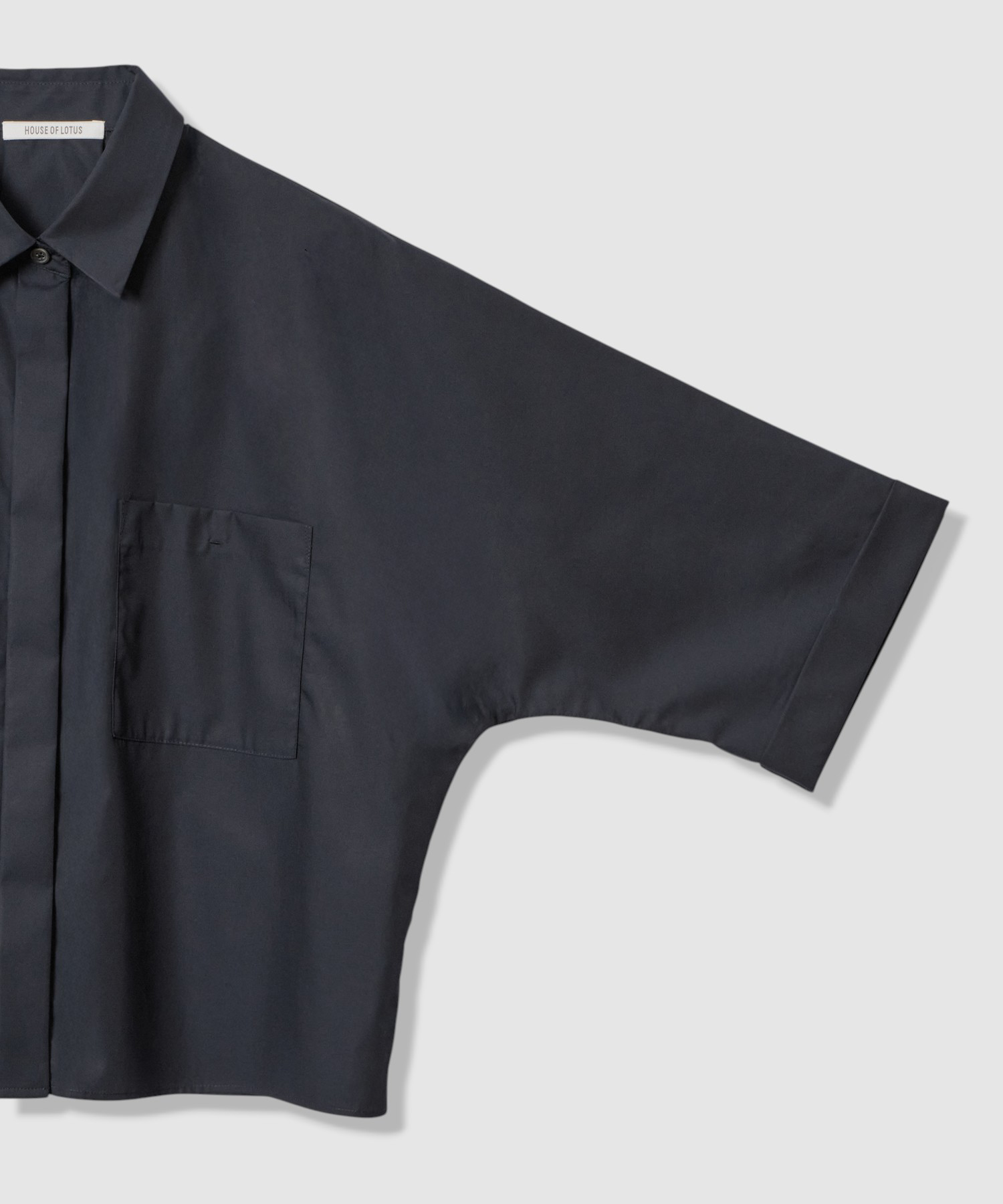 コットンブロードショートシャツ ｜ハウス オブ ロータス＜HOUSE OF