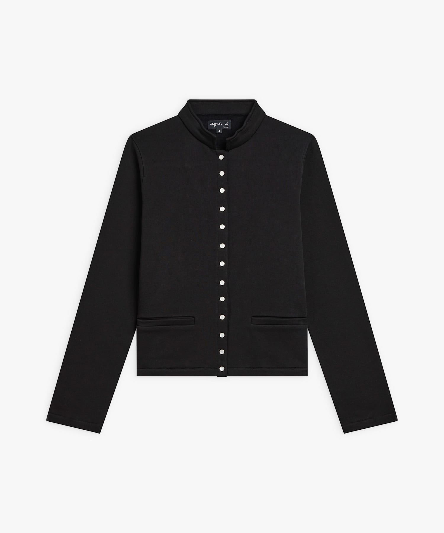 コットン メルトン スタンドカラー ブルゾン 