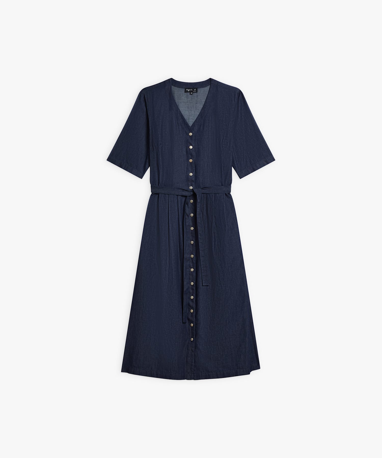 デニム ロング ワンピース ｜agnès b. FEMME（ファム）｜アニエスベー