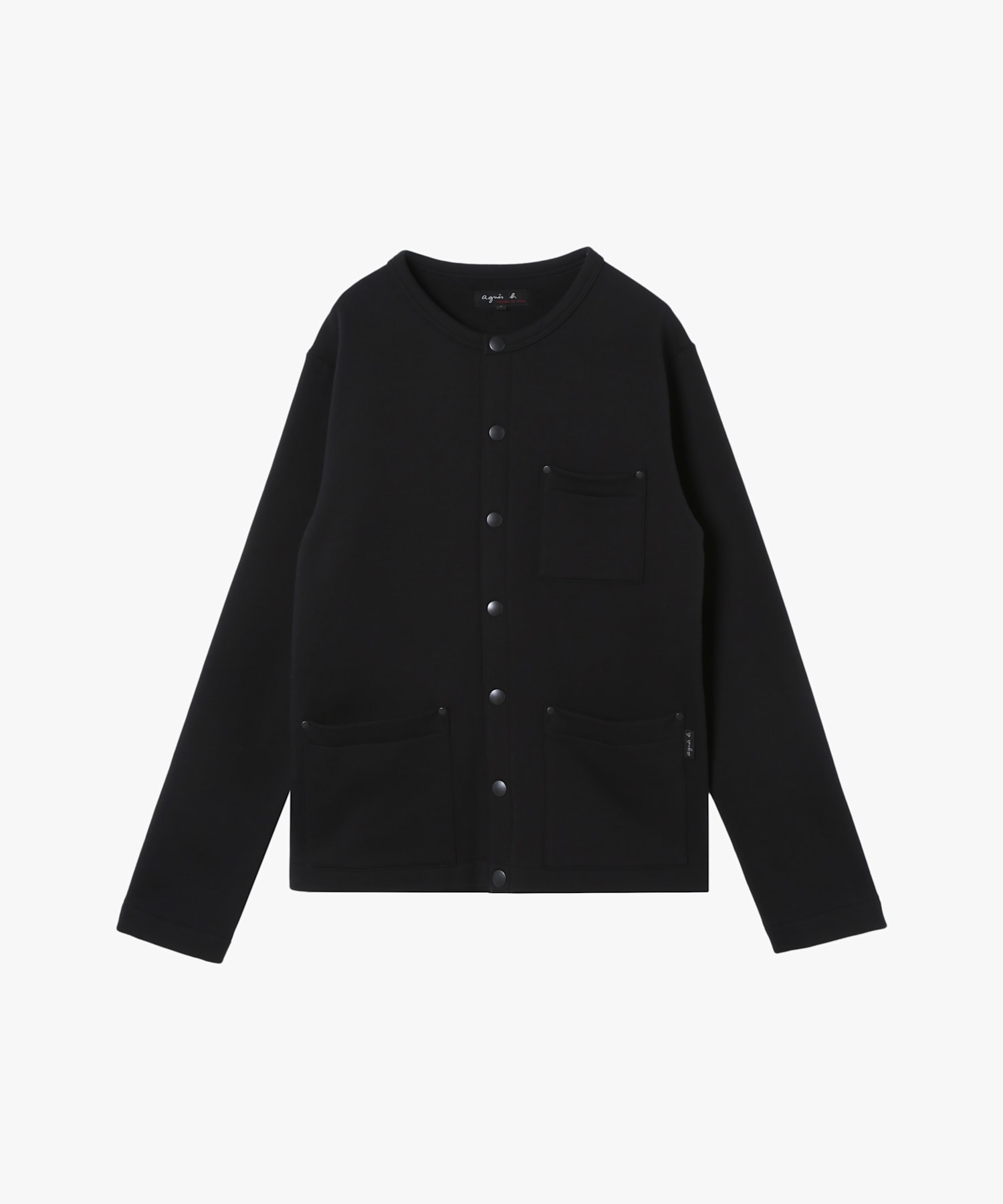 メンズ オーガニックコットン メルトン 長袖 カーディガンプレッション