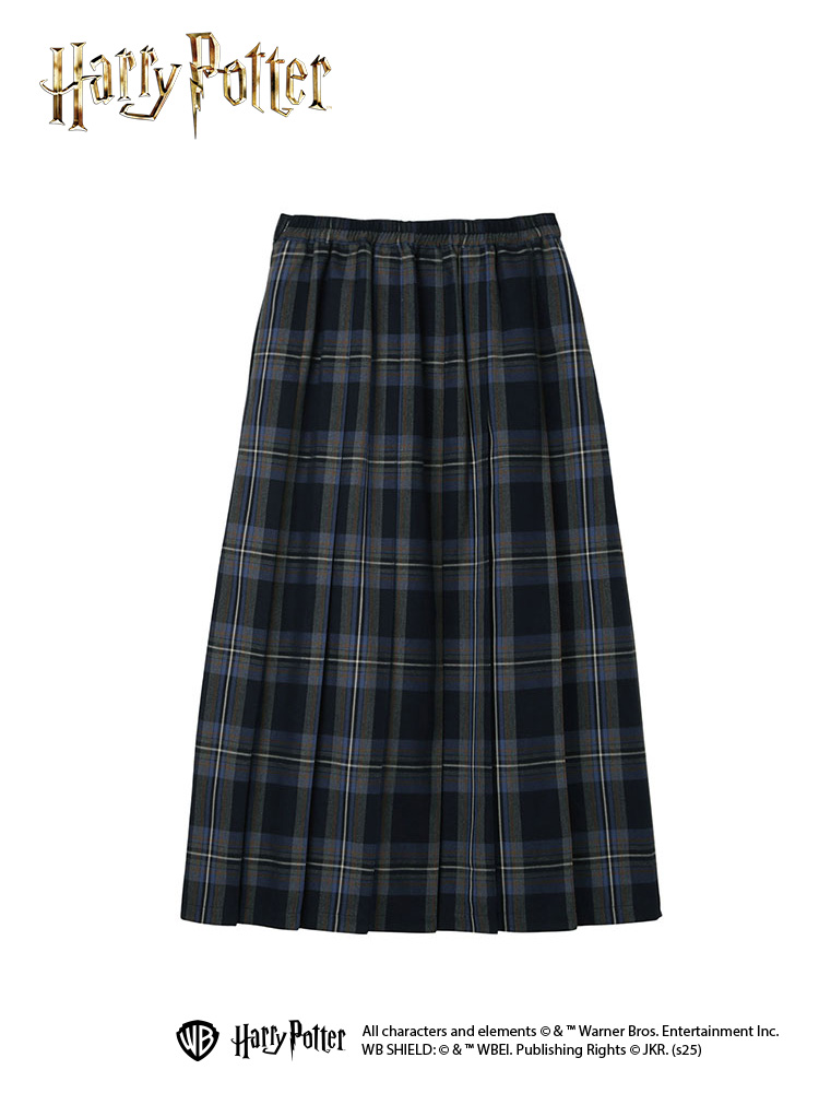 大きいサイズ13号～19号】 チェック×無地 ロングスカート〈ハリー