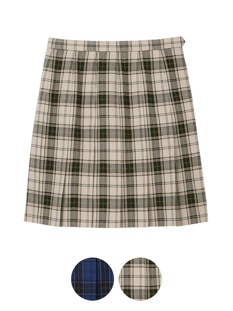 ウォッシャブル タータンチェックスカート〈43cm丈〉裏地付 | 【公式
