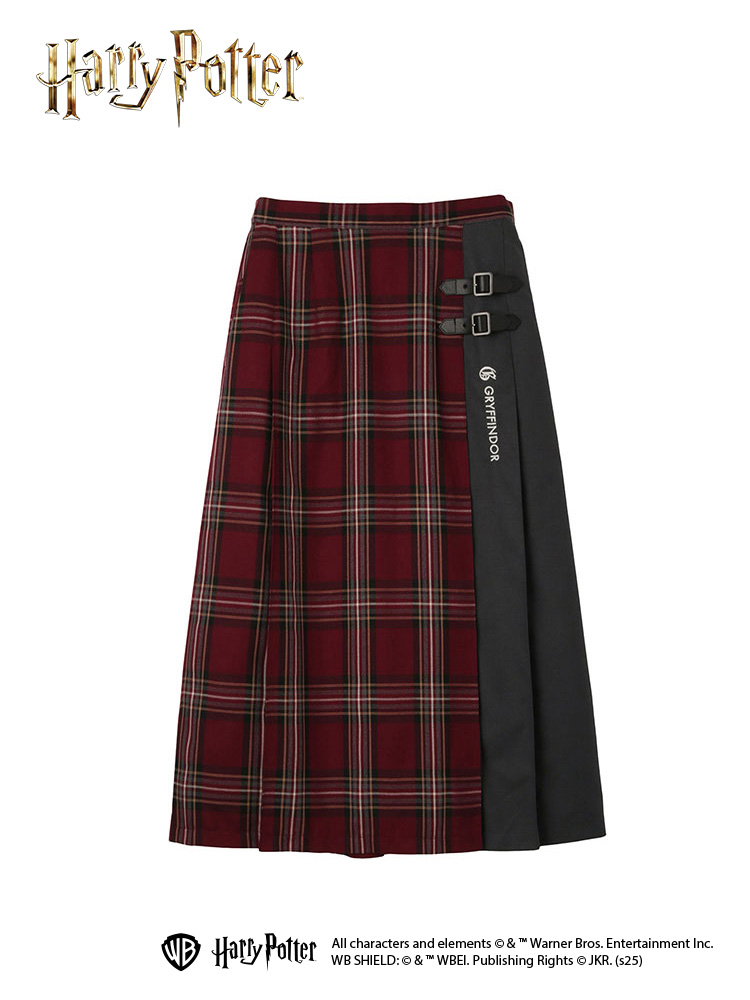 チェック×無地 ロングスカート〈ハリー・ポッター〉 | 【公式通販