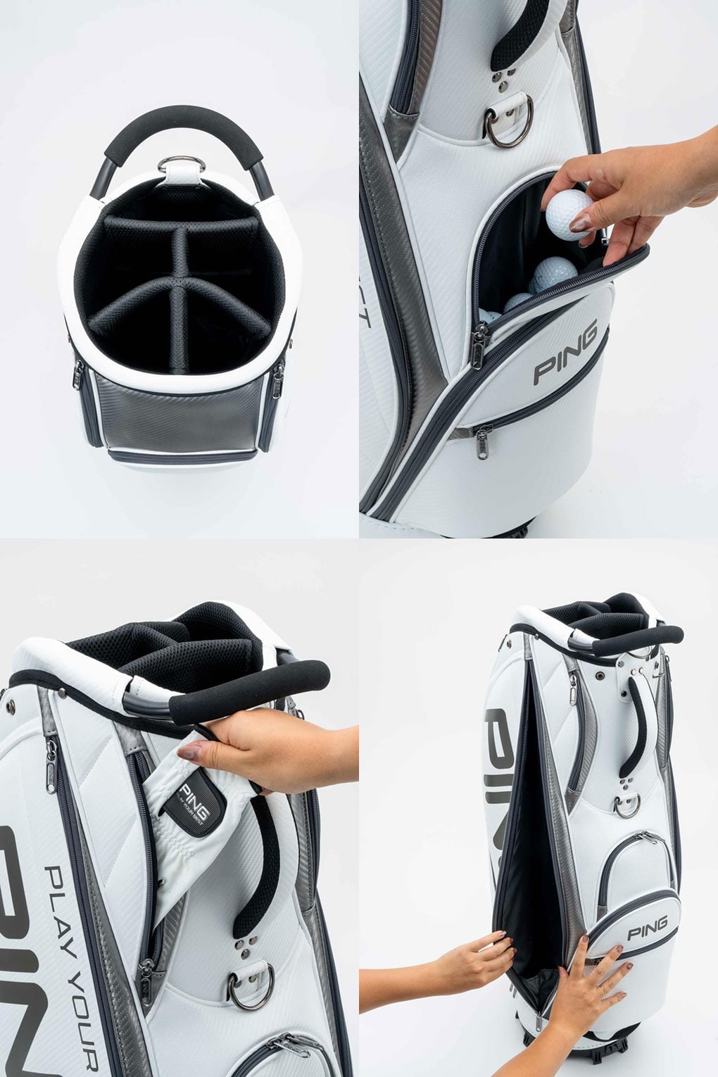 PING ピン CB-U2502 ソフトPU キャディバッグ 9.5型 ゴルフ 2025年