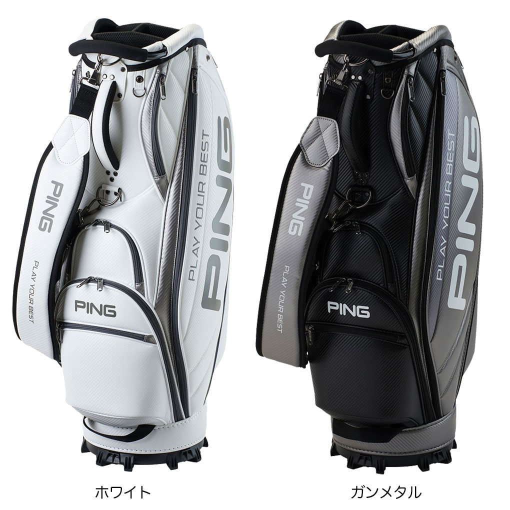 最終値下げヴィンテージPING ゴルフバッグ ホワイト ビンテージPING