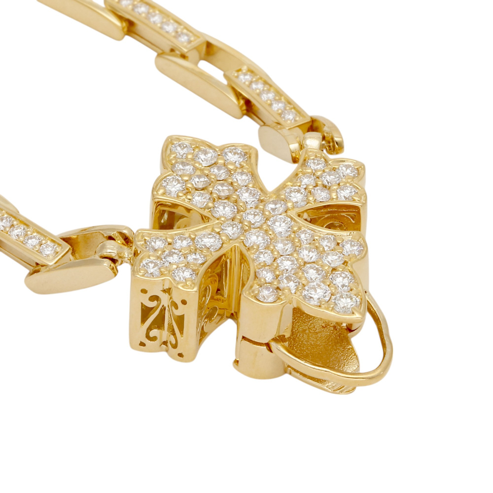 新品] ユキザキ ダブルトップ イエローゴールド ネックレス W5011326