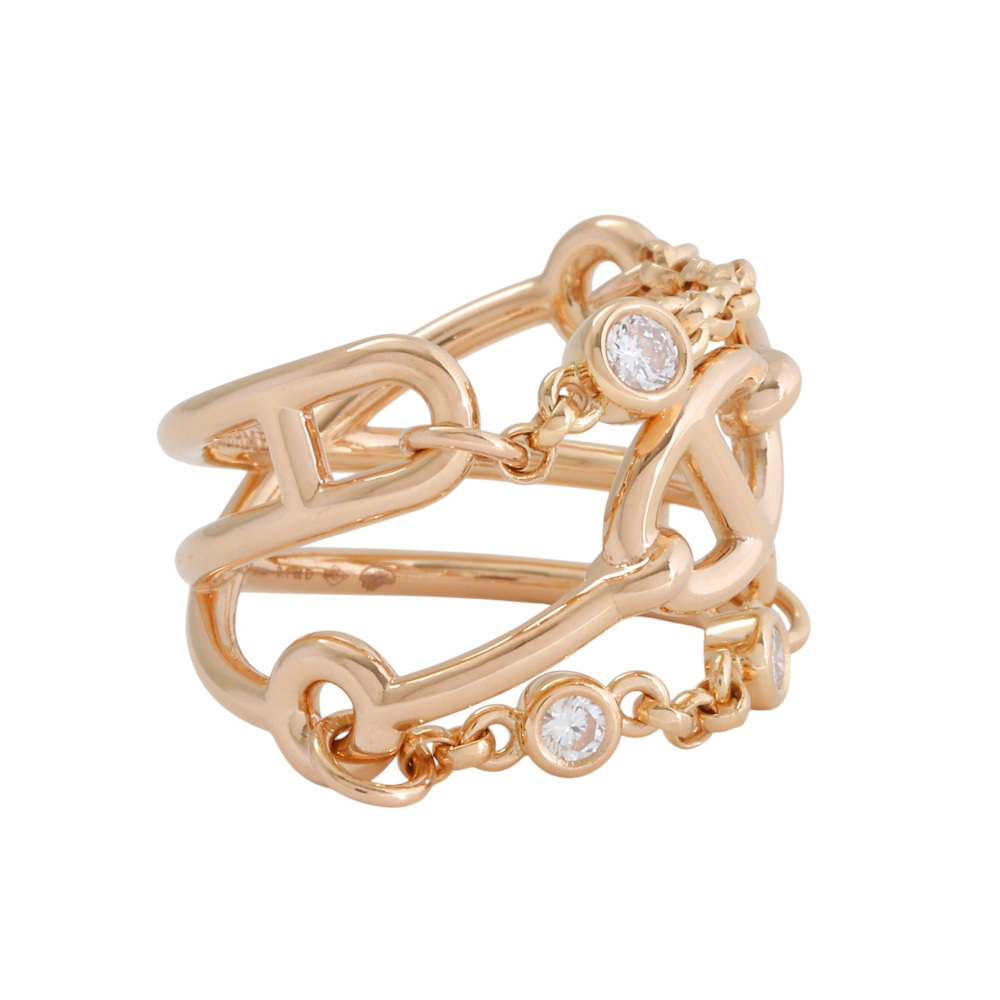 中古] エルメス シェーヌダンクル カオス MM J422199 リング J422199