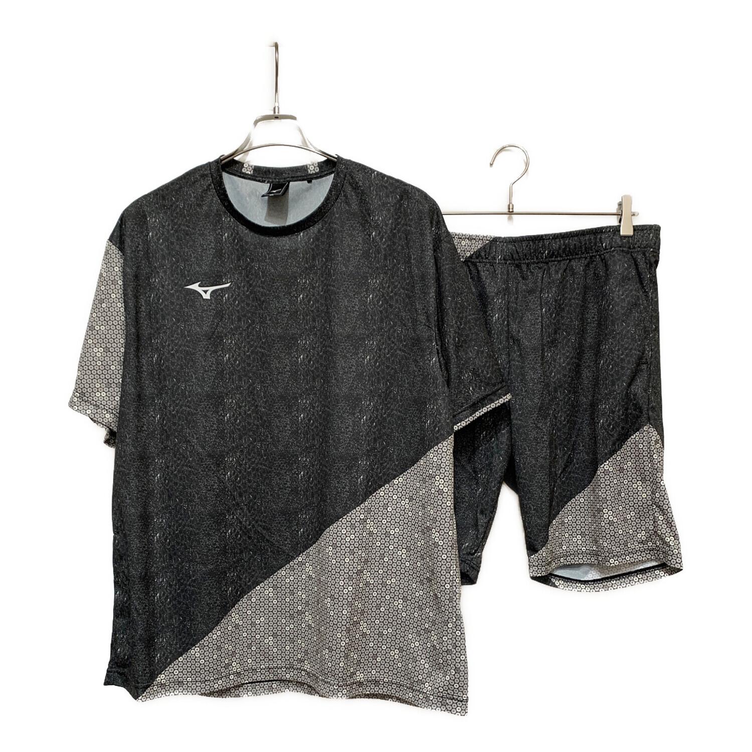 MIZUNO (ミズノ) ガウンテイストTシャツ＆パンツ メンズ 2XL ブラック