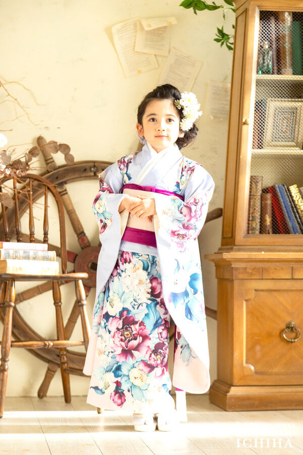 7歳七五三レンタル｜紫牡丹 紫ピンク #0254 レビュー一覧 |七五三