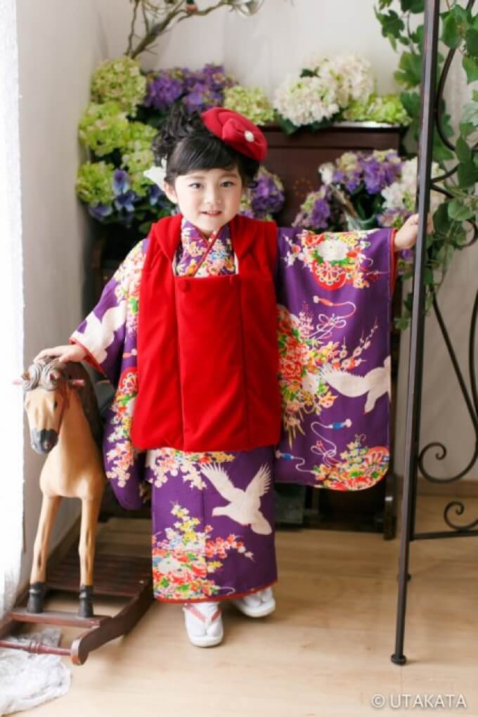 アンティーク着物・双子コーデ・お揃い着物で七五三なら全国宅配