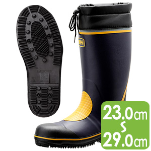 JIS規格 防水長靴 ED-P/C3 黒/黄色 新品 JIS規格 防水長靴 ED-P/C3 黒