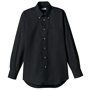 オックスフォード長袖シャツ FB4510U－16 ブラック| 作業服
