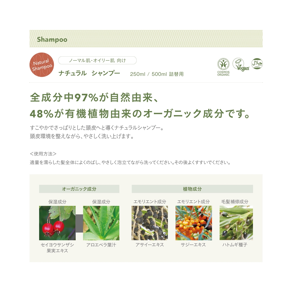 WELLBEING EC ONLINE 【 ナチュラル シャンプー 250mL(250mL