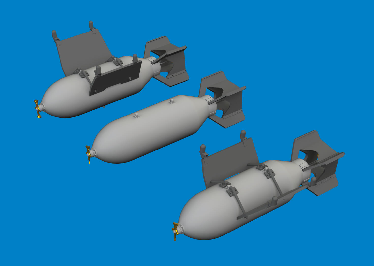 P-40 500lb M64 US bombs 1/48 - Eduard Store