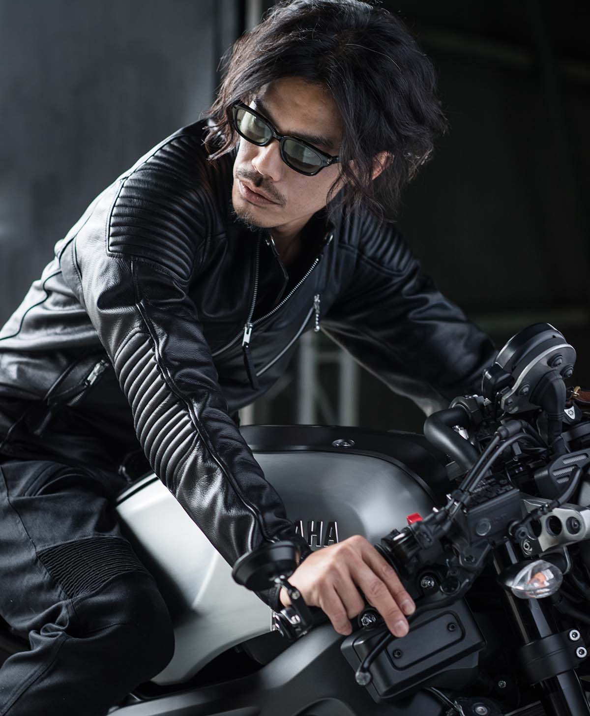 Leather jacket semi-double leather jacket | Kadoya official online