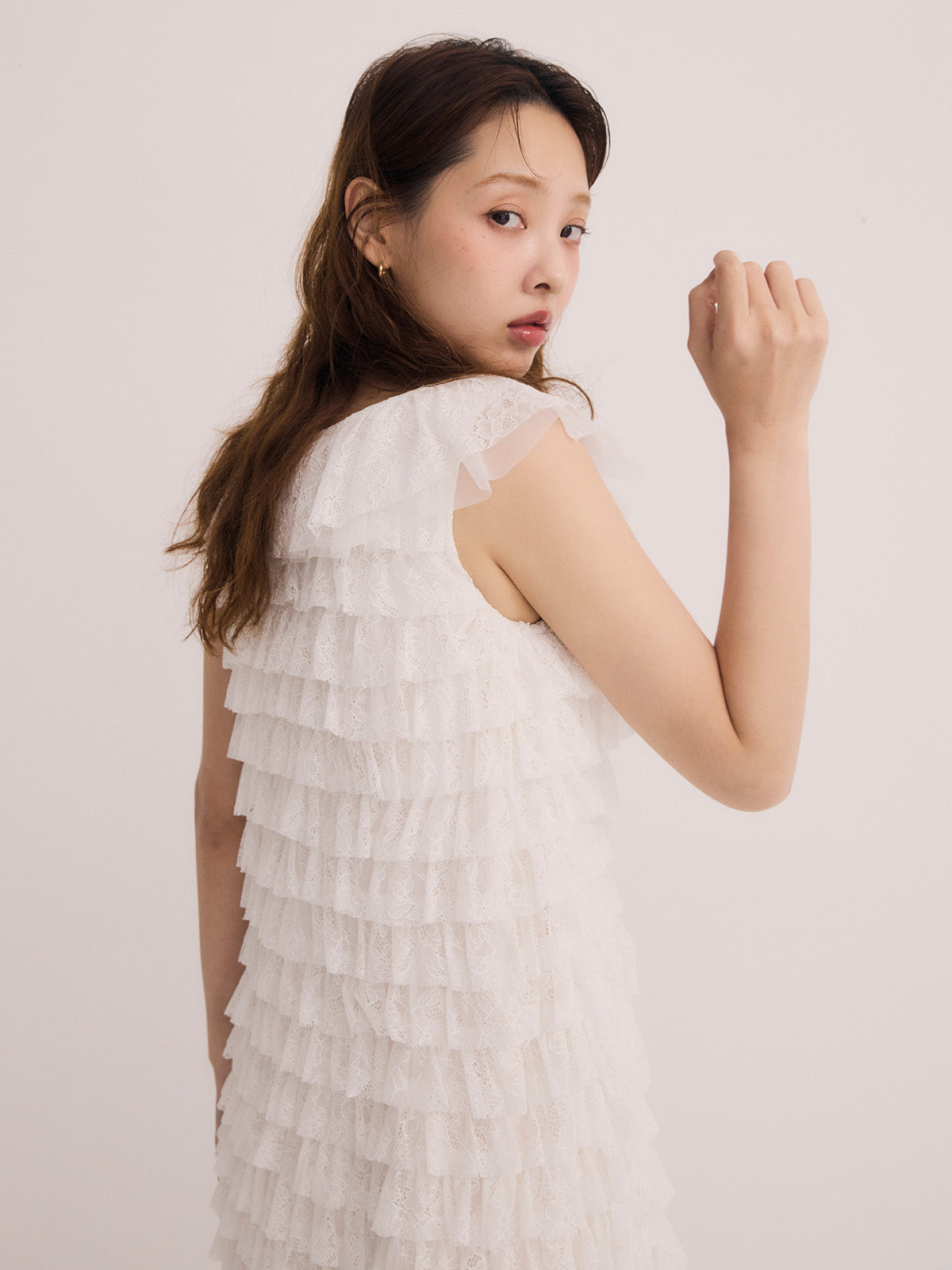 レースティアードワンピース