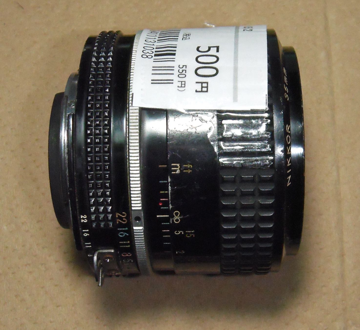 レンズ Nikkor 35mm 1:2 オーバーホール済 レンズ Nikkor 35mm 1:2