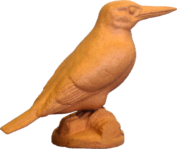 カービングやジオラマを楽しめる 手作り鳥フィギュア◇アカショウビン