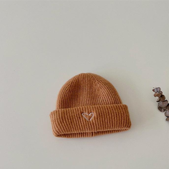 50-53cm】ハート刺繍ニット帽｜ELMO-こども服エルモ- – こども服ELMO